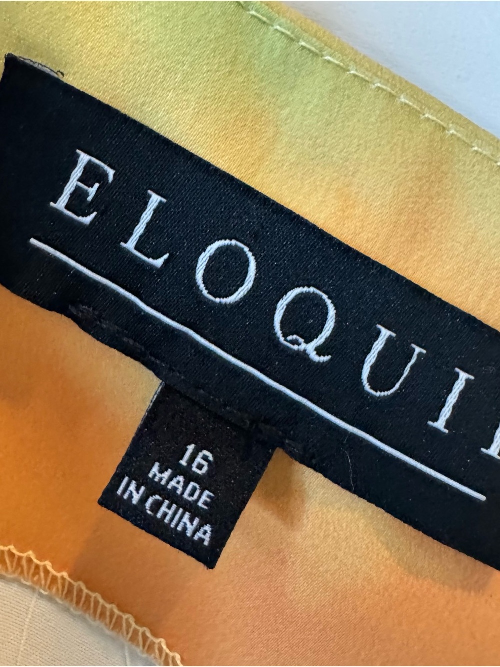 Eloquii Red, Yellow & Green Tie-Dye Slip Dress size 18 new with tags / tie strap - Picture 12 of 12
